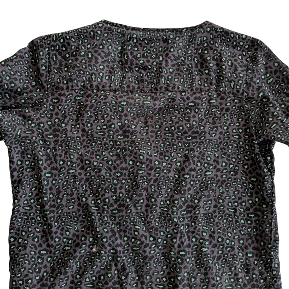 Maison Scotch Animal Print Top Size Petite - Picture 7 of 8
